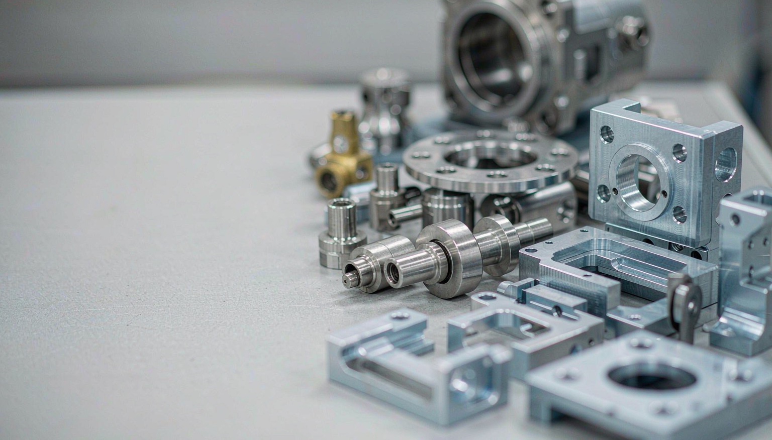 Precision CNC machined aluminum, steel and brass parts manufactured by Renjiu Machinery