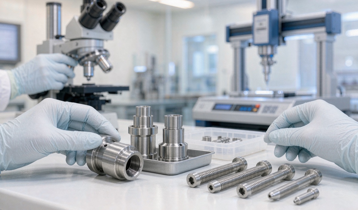 CNC machined medical device components: surgical instrument housings and implant-grade titanium parts